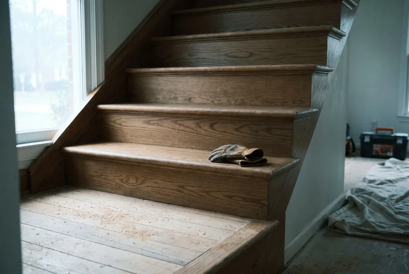 Refinished stair treads (sample photo)